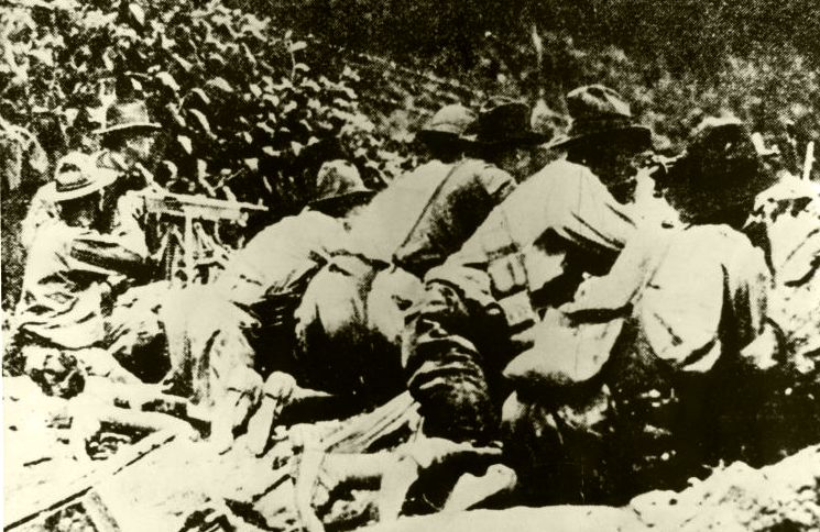 State Police and Mine Guards in the Trenches on Blair Mountain